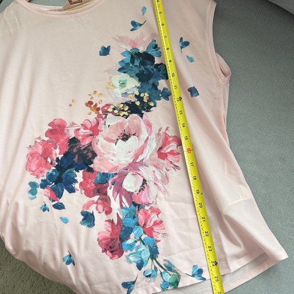 Ted Baker Santula Raspberry-Ripple-Print Tee Size 3 - Picture 8 of 11